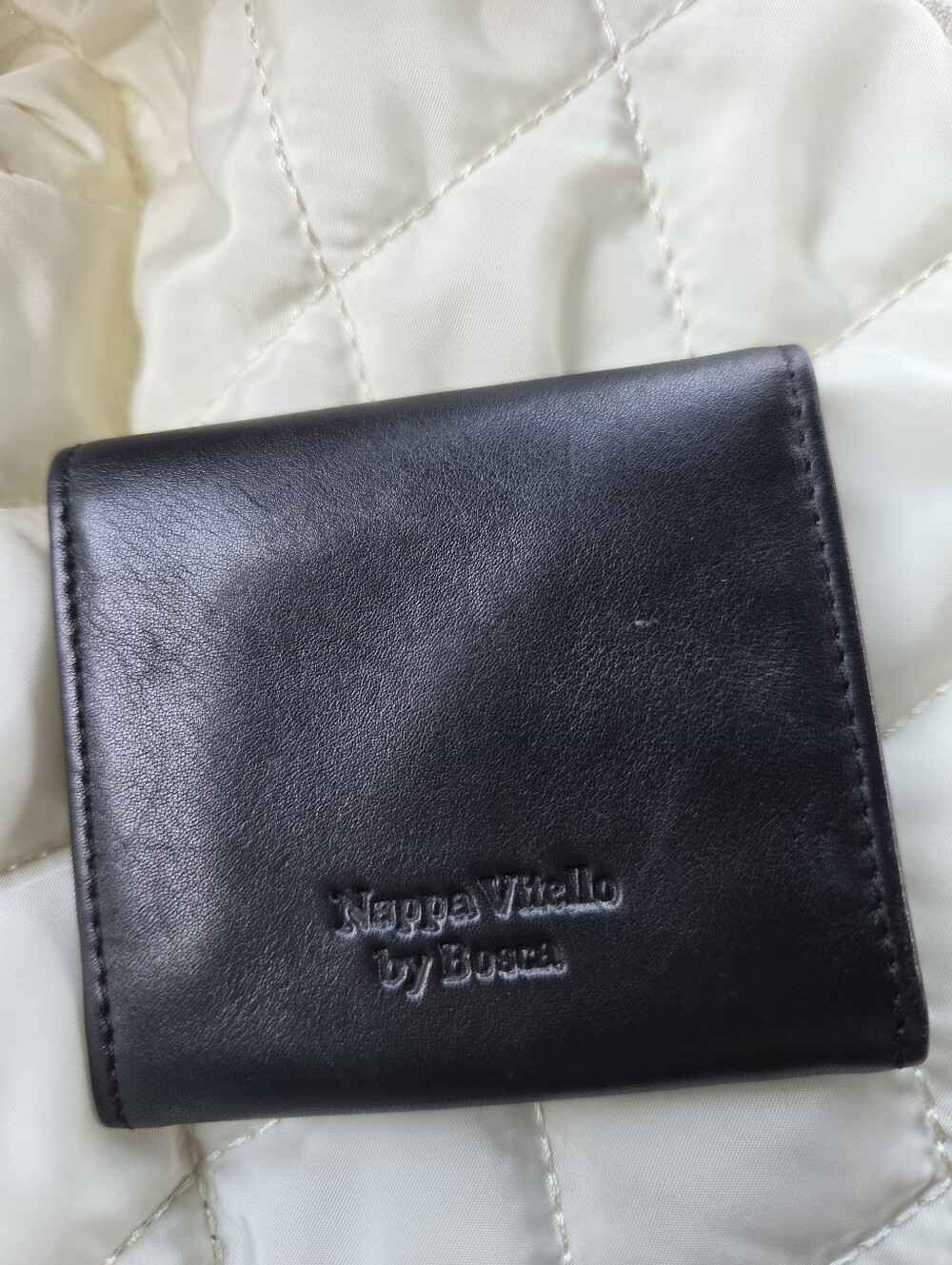Nappa Vitello by BOSCA Mini Leather Coin Pouch Italy
